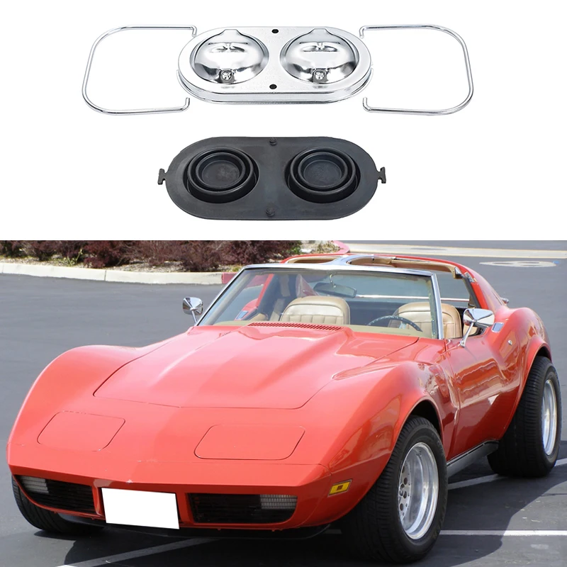 Chrome Master Cylinder Cover With Bails & Gaskets For 1967-1982 Chevrolet Corvette – 4-Piece Set