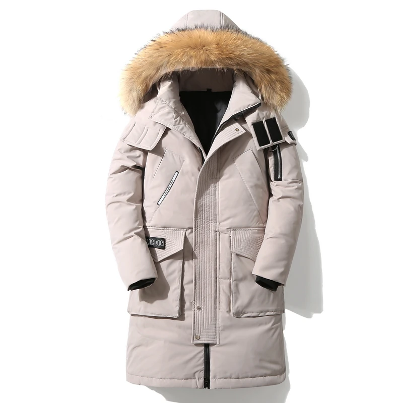UP 90%Down Jackets new winter down jacket high quality Detachable Fur Collar male\'s jackets thick warm Outdoor windproof