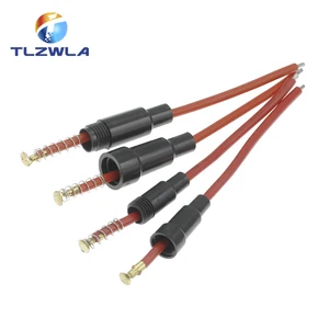 5 Pces 5*20 mm 6*30 mm Loại cầu chì 5x20mm Hỗ trợ kính Hỗ trợ thủy tinh với 22 20 18 16 14AWG Cáp cáp 5x20mm FUSE FUSE PIPE 12 Trường hợp bán kính bán hàng chính - №12