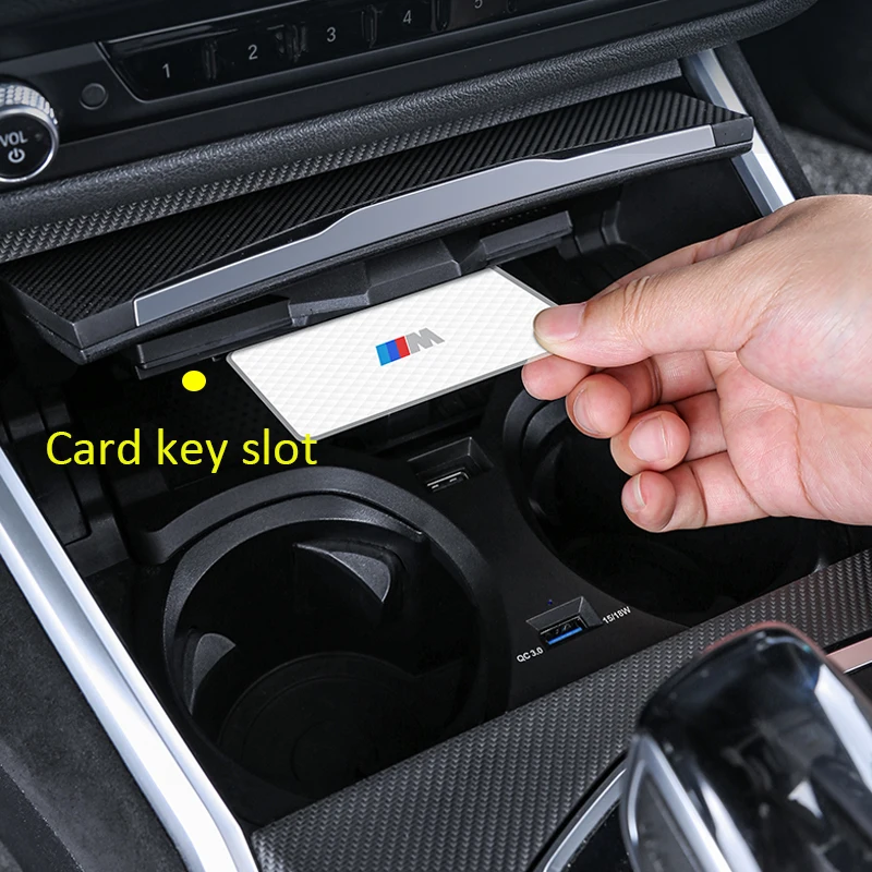 For BMW 3 /4 Series G26 G20 G28 G22 With NFC Card Key Car Wireless Charger Fast Phone Charging Plate Accessories 2020 2021