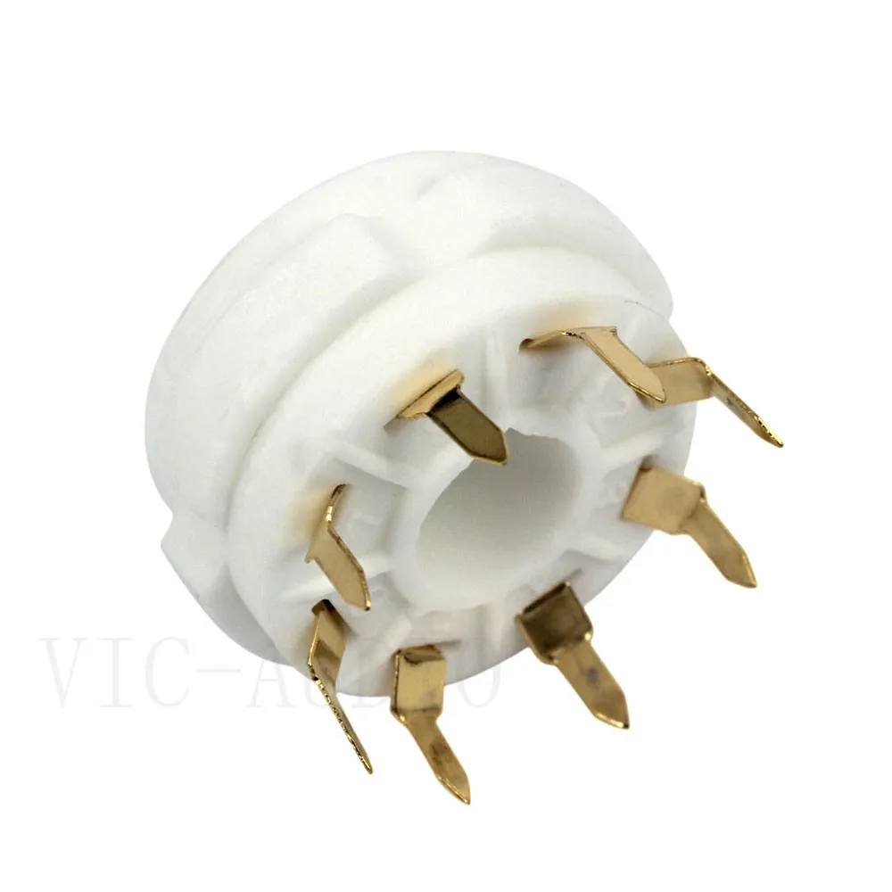 10 шт., 8-контактные керамические трубчатые розетки K8A для 6P3P 6SN7 6N8P 6N9P 5Z3P 5Z4P 6550 KT88, вакуумный трубчатый усилитель, винтажный Hi-Fi