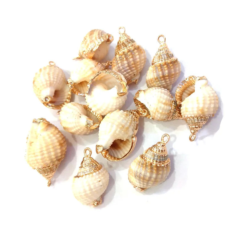 Natural shell Conch shape Pendants Exquisite charms for Jewelry Making DIY Bracelet earring Necklaces Accessories 12x40-16x30mm