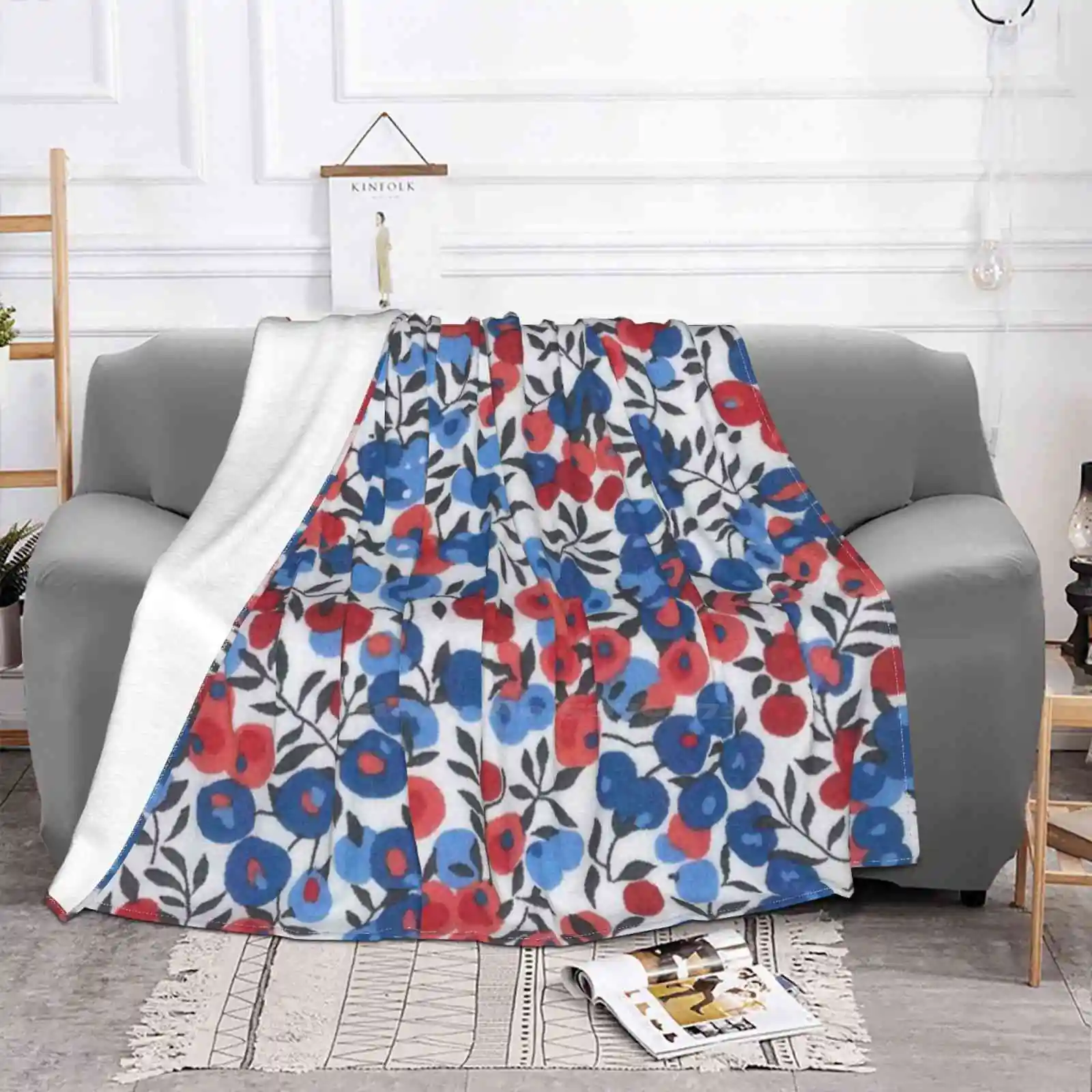 Tana Lawn Fabric From Betsy Ann Fig Super Warm Soft Blankets Throw On Sofa/Bed/Travel Cordon Libert Ybetsy Rouge Betsy