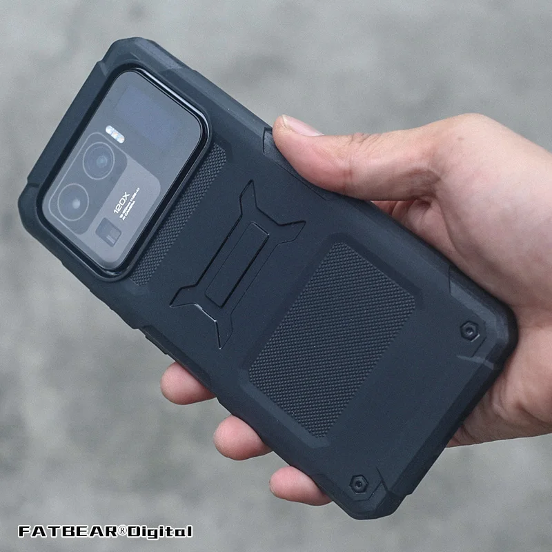 FATBEAR [For Xiaomi 11 Mi 11 Ultra ]Tactical Military Grade Rugged Shockproof Armor Full Protective Skin Case Cover