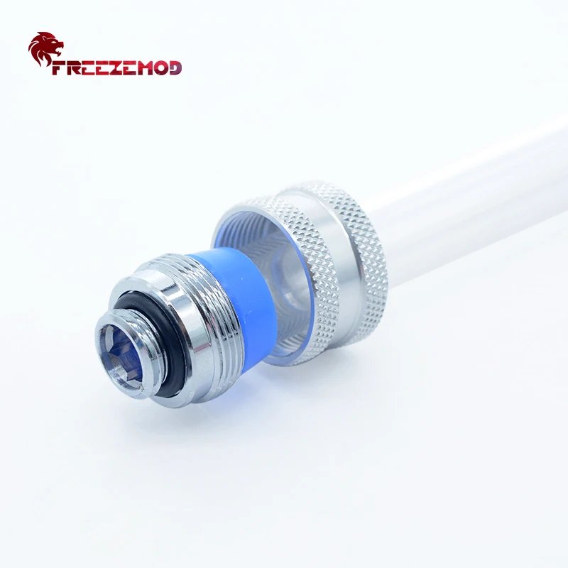 FREEZEMOD computer water cooler hard tube fitting anti-off fitting built-in silicone sleeve anti-skid. HYGKN-C14MM