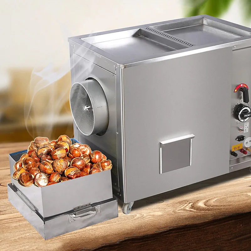 Automatic Baking Machine Gas or Electric Heating peanut sesame seeds Roaster