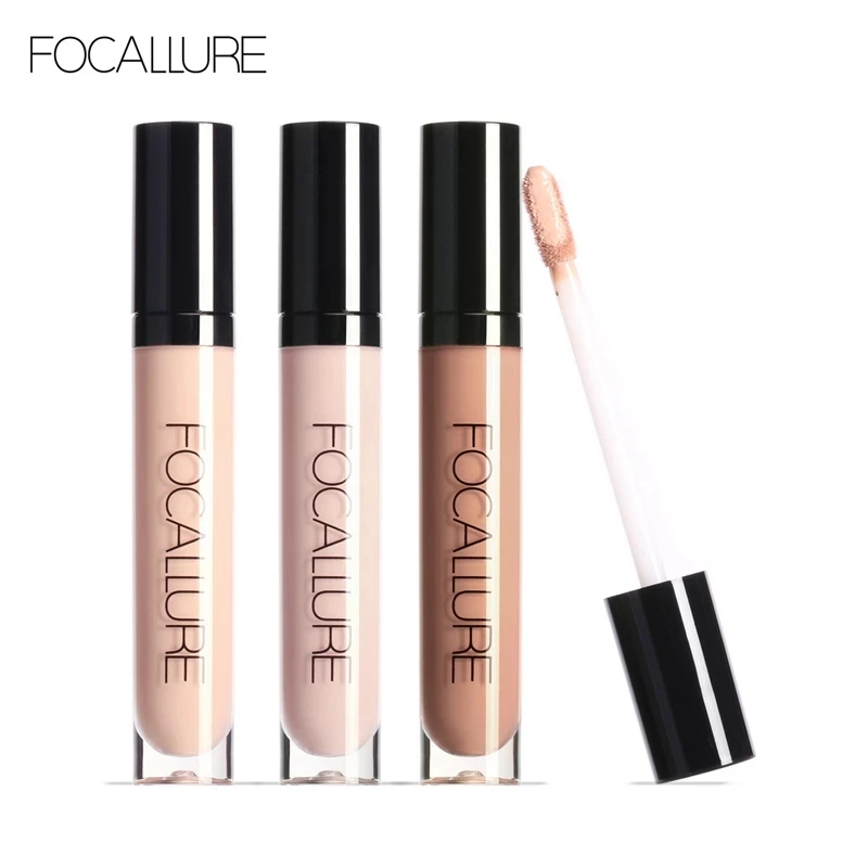 FOCALLURE Makeup Eye Concealer Full Coverage Make up Base Concealer Waterproof Oil Control Liquid Concealer