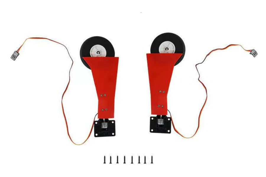 FMS 1100mm 1.1m P51 P-51 Dago Red V2 Parts Propeller Spinner Motor Shaft Board Mount Landing Gear Retract RC Airplane Plane