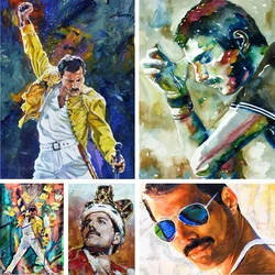 5D DIY Diamond Painting Freddie Mercury Rock Music Cross Stitch Kit Full Square/Round Diamond Embroidery Queen Legendary Singer