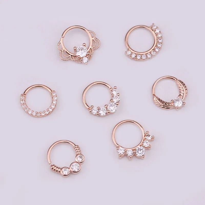 Nose Ring Fake Hoop 8mm Nose Ring Fake Nose Rings Lip Rings Small Thin Body Piercing