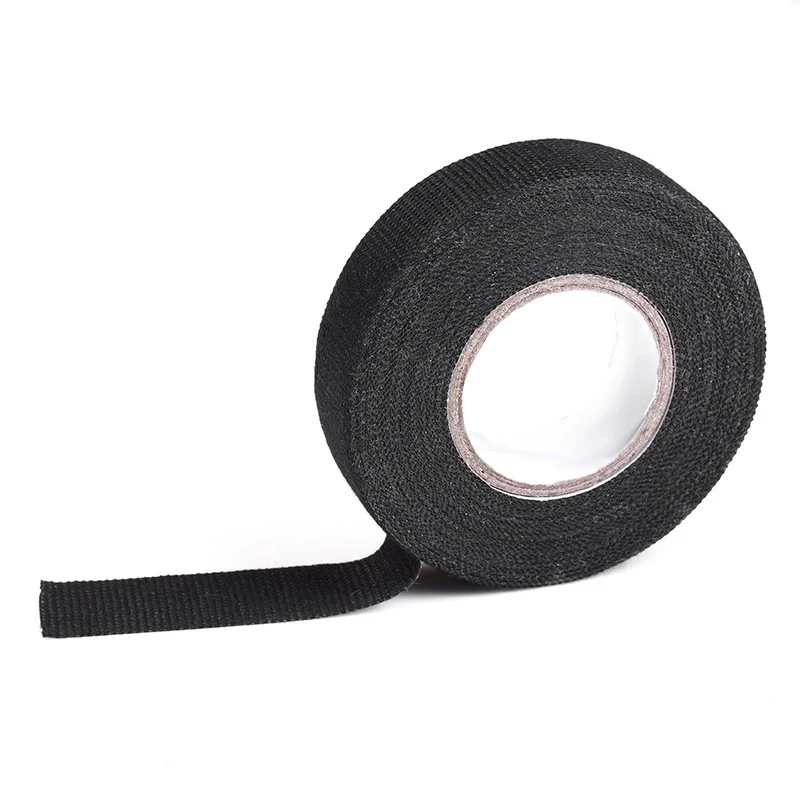 15 Meters Heat-resistant Adhesive Cloth Fabric Tape For Car Auto Cable Harness Wiring Loom Protection Electrical Insulation Tape