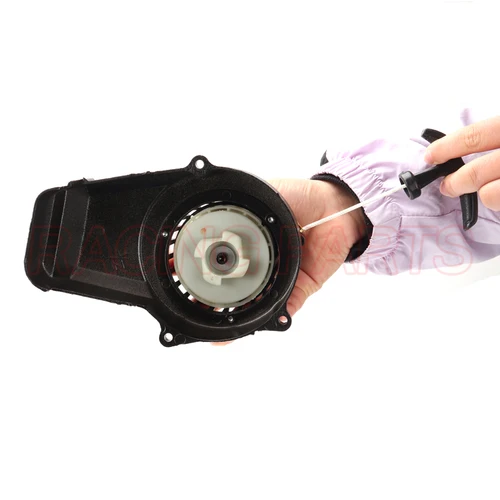 Imagen 2 del producto Arrancador de aluminio negro para motocicleta, dispositivo de arranque de fácil extracción de 47cc, 49cc, scrusser de 2 tiempos, ATV, Quad, Go Kart, Dirt Pocket, Mini Bike