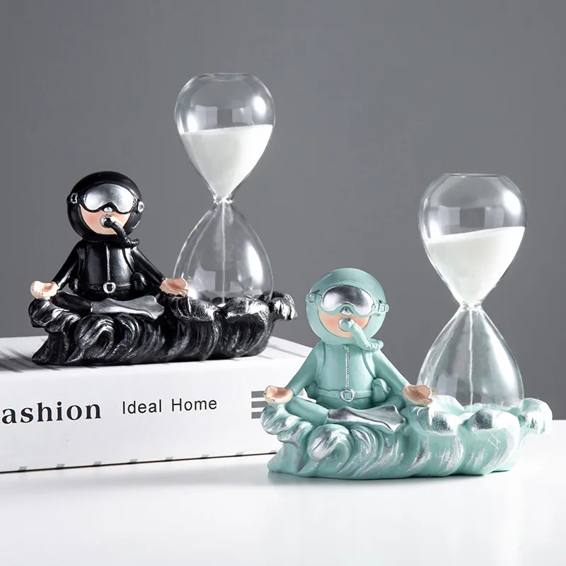 

Nordic modern creative divers 5 minutes hourglass timer ornaments desk desk desktop decoration furnishings