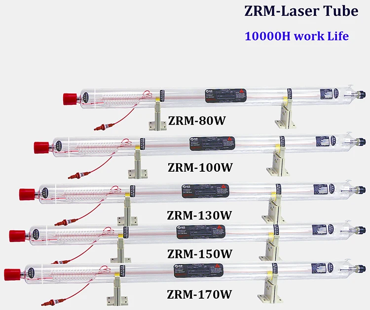 

Wholesale price diameter 80mm length 1450mm 100W 110W CO2 laser tube ZuRong ZRM-100