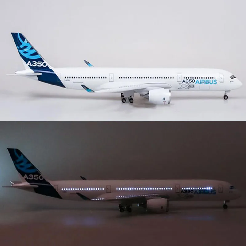 

47CM 1/142 Scale Airline A350 Prototype XWB Airplane Model W Light and Wheel Diecast Plastic Resin Plane For Collection