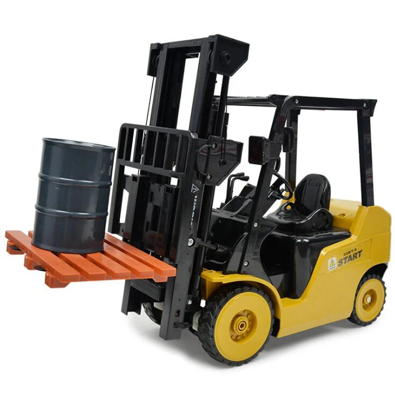 11-Way Remote Control Forklift 1:8 Simulation Forklift Rechargeable Light Music Crane Engineering Crane Truck Children\'s Toys