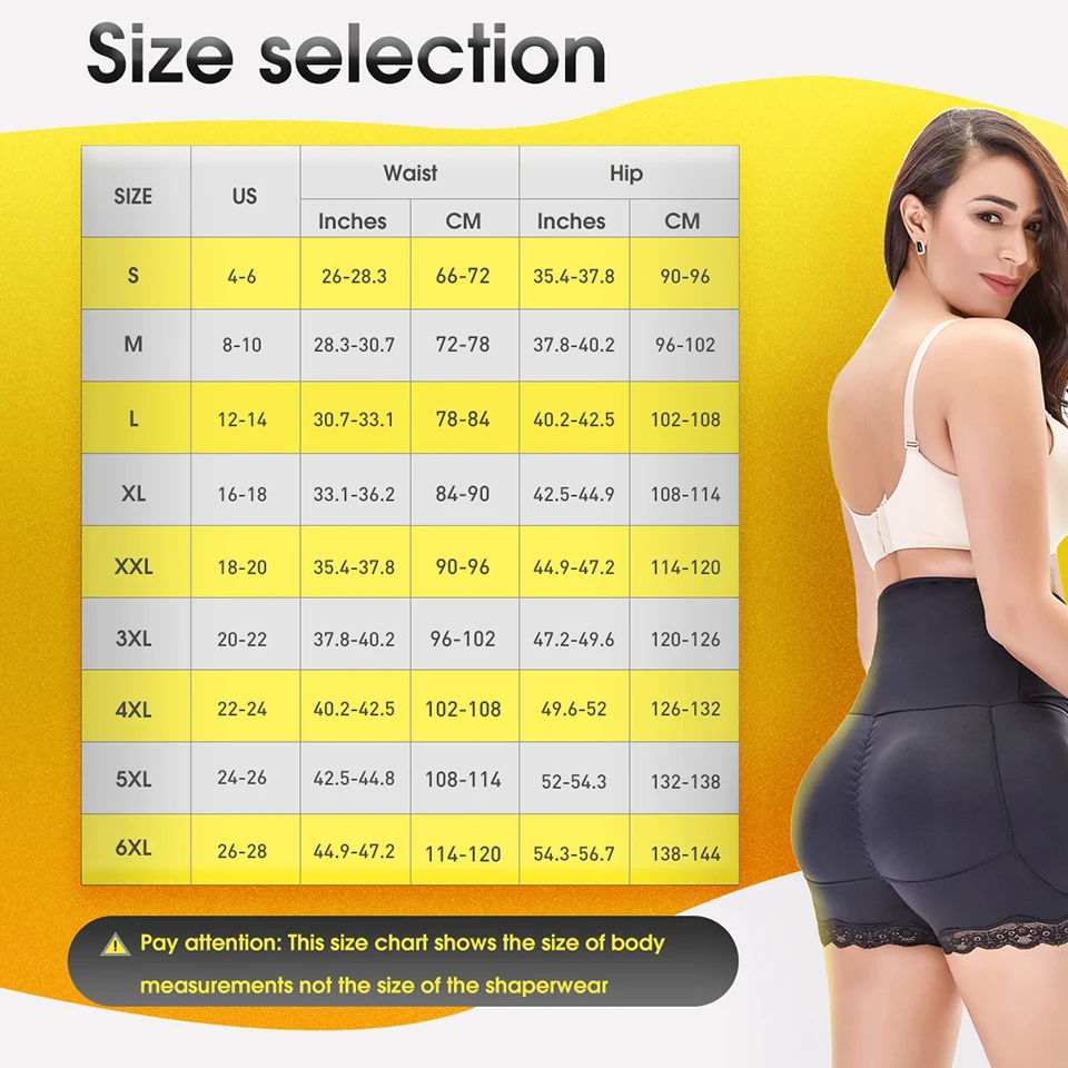 Fake Ass Hip Pads Butt Lifter Control Panties High Waisted Waist Trainer Slim Belly Tummy Body Shapers Big Buttock Women Corset