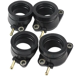 4 pcs Cyleto Carburetor Rubber Intake Manifold Interface Adapter for Yamaha FZS600 FZS 600 FAZER 600 1998-2003 5DM-13586-01