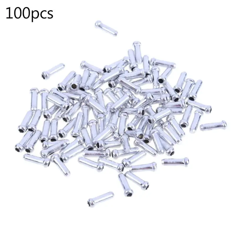 100pcs Brake Wire End MTB Road Bike Brake Cable End Tips Crimp