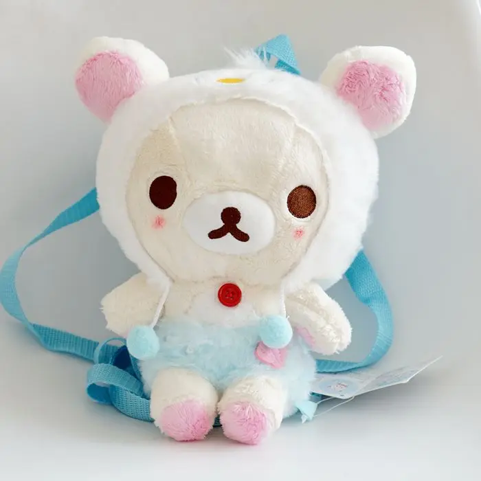 Rilakkuma Korilakkuma Bear Plush Backpack 3D Anime Cute Kawaii Bags for Women Girls Back Pack