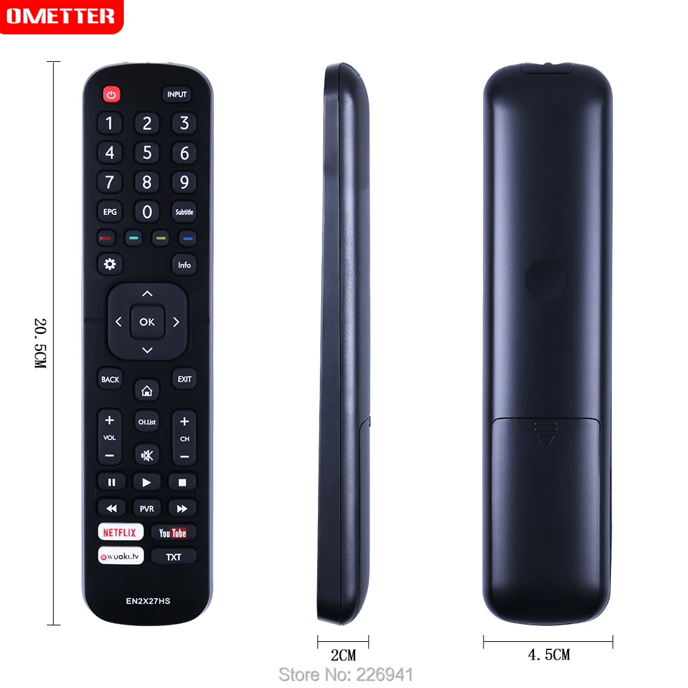 Inteligentny pilot do telewizora bezprzewodowy przełącznik do Hisense 43K300UWTS 65M7000 EN2X27HS 4K sterownik zastępczy telewizora