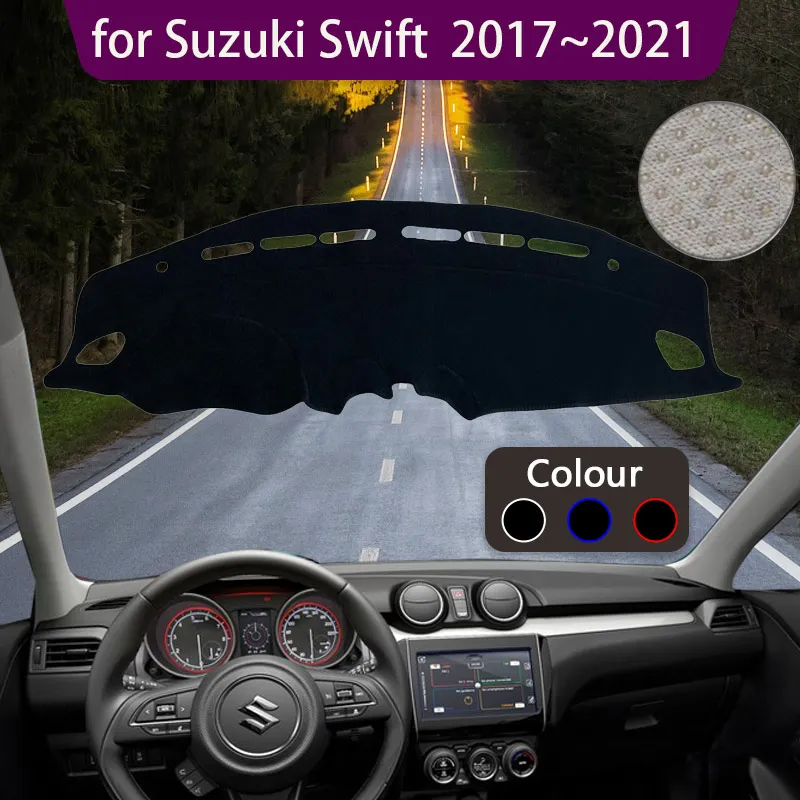 Dashboard Cover Dash Board Mat Carpet Dashmat for Suzuki Swift A2L 2017~2021 2018 2019 2020 Pad Sunshade Cushion Accessories