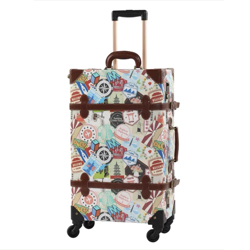 New Color matching Travel Bag Rolling Luggage sets,20\