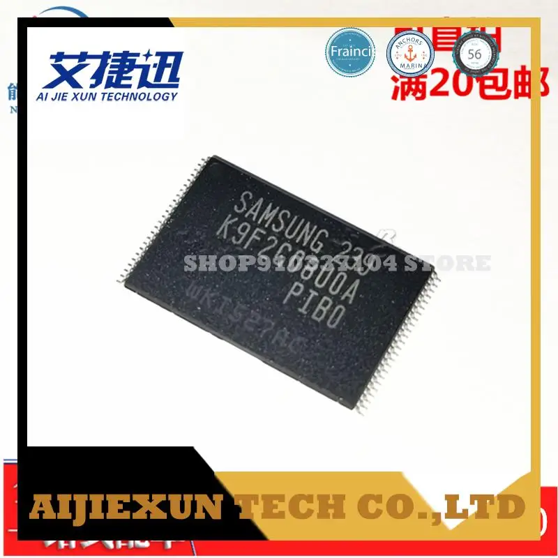 

10pcs/lot flash K9F2G08U0A-PIB0 K9F2G08UOA TSOP-48 Memory IC CHIPS NEW AND ORIGIANL