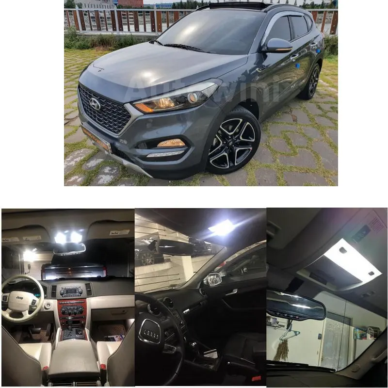 

LED interior lighting complete set For Hyundai Santa Fe DM Santa Fe TM Tucson TL TLE Tucson without roof facelift from 2018