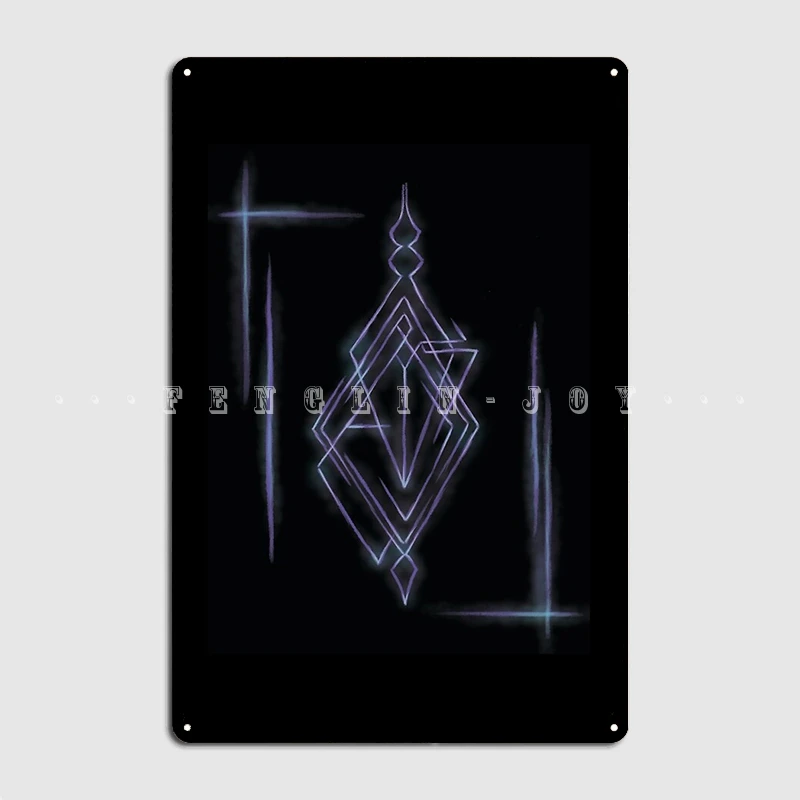 Glowing Sigil Metal Sign Cinema Living Room Garage Club Personalized Wall Decor Tin Sign Posters