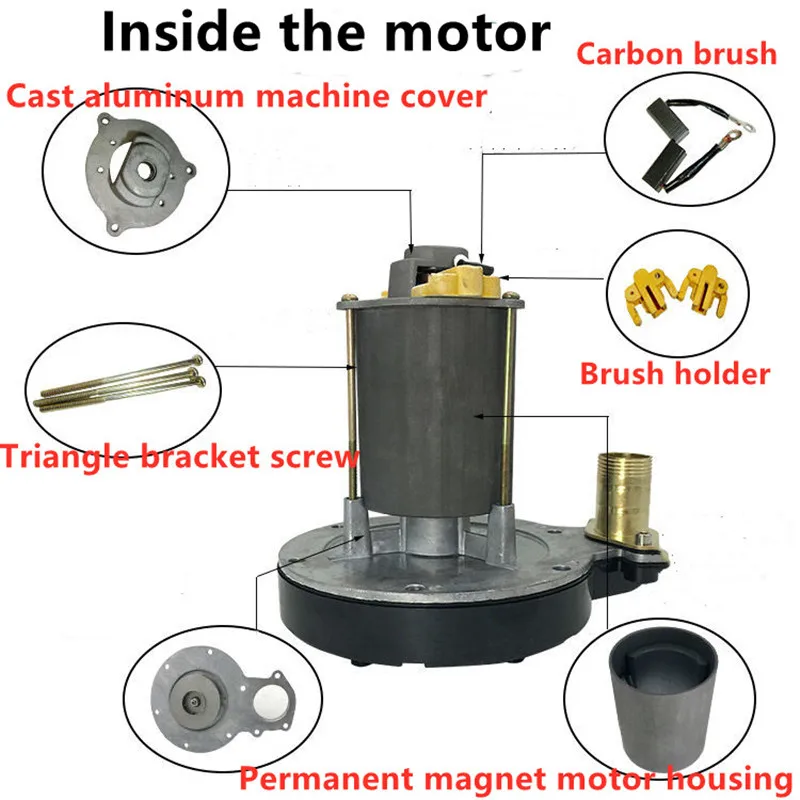 Imagem -04 - Bomba Dágua Submersível de Estágio Único Centrífugo Bomba de Água Elétrica de 100l Min 12v24v