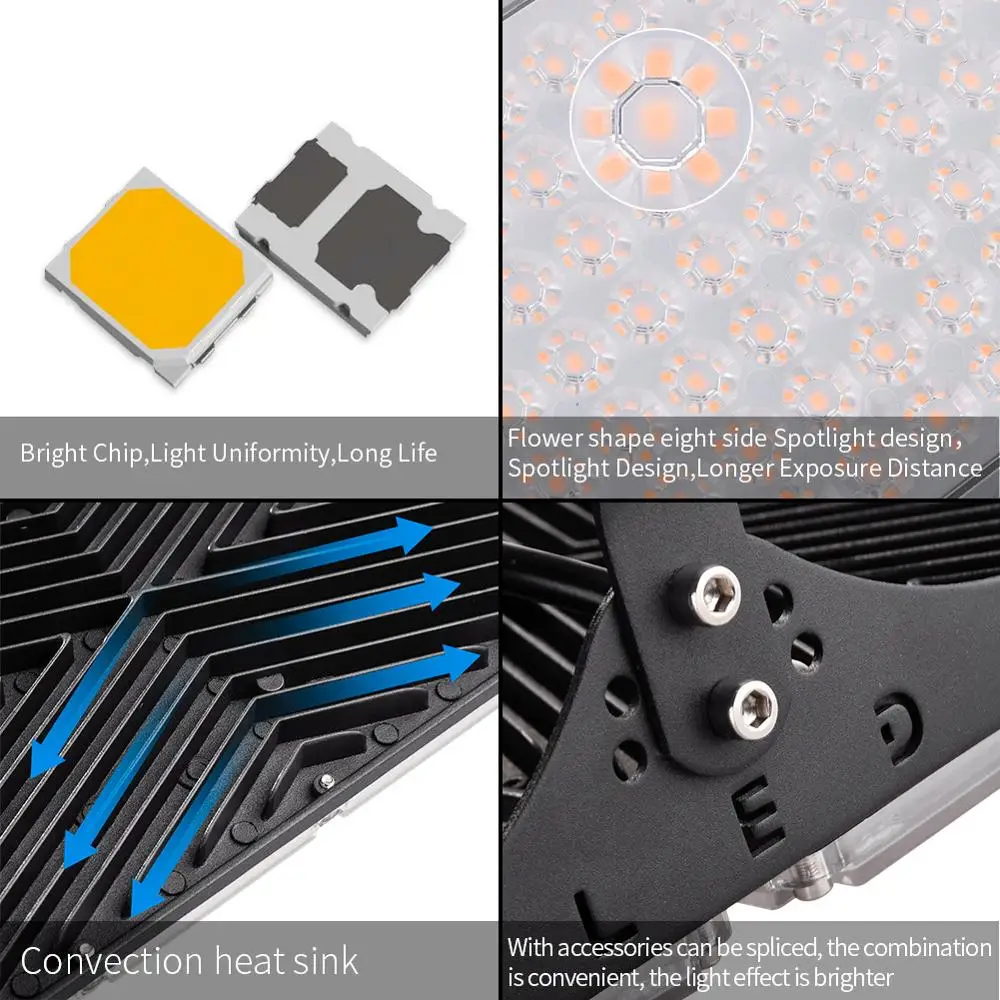 Module de génération de lumière de Garage Ultra-mince, 200W/100W AC 220V, éclairage extérieur blanc froid IP65 16000LM