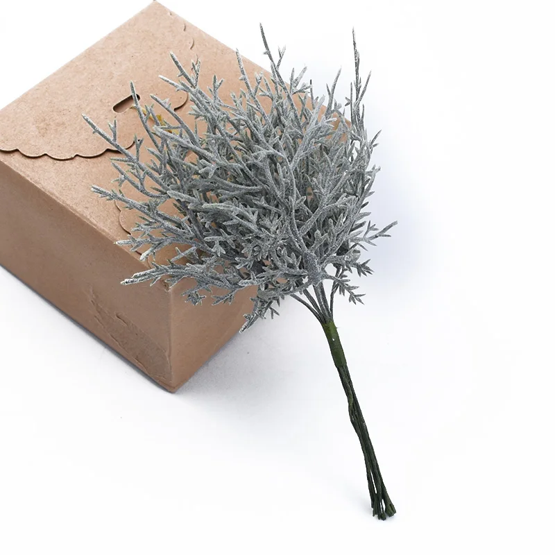10 stücke Mehrfarbige Weihnachtsbaum Dekorative Blumen Kränze Hochzeit Basis für Wohnkultur Diy Geschenke Box Künstliche Pflanzen Großhandel