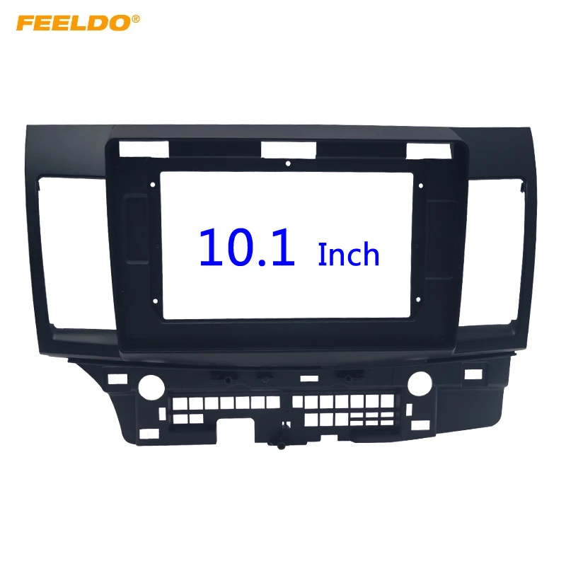 FEELDO Car Stereo Audio 2Din Fascia Frame Trim Kit for Mitsubishi Lancer EX 10.1