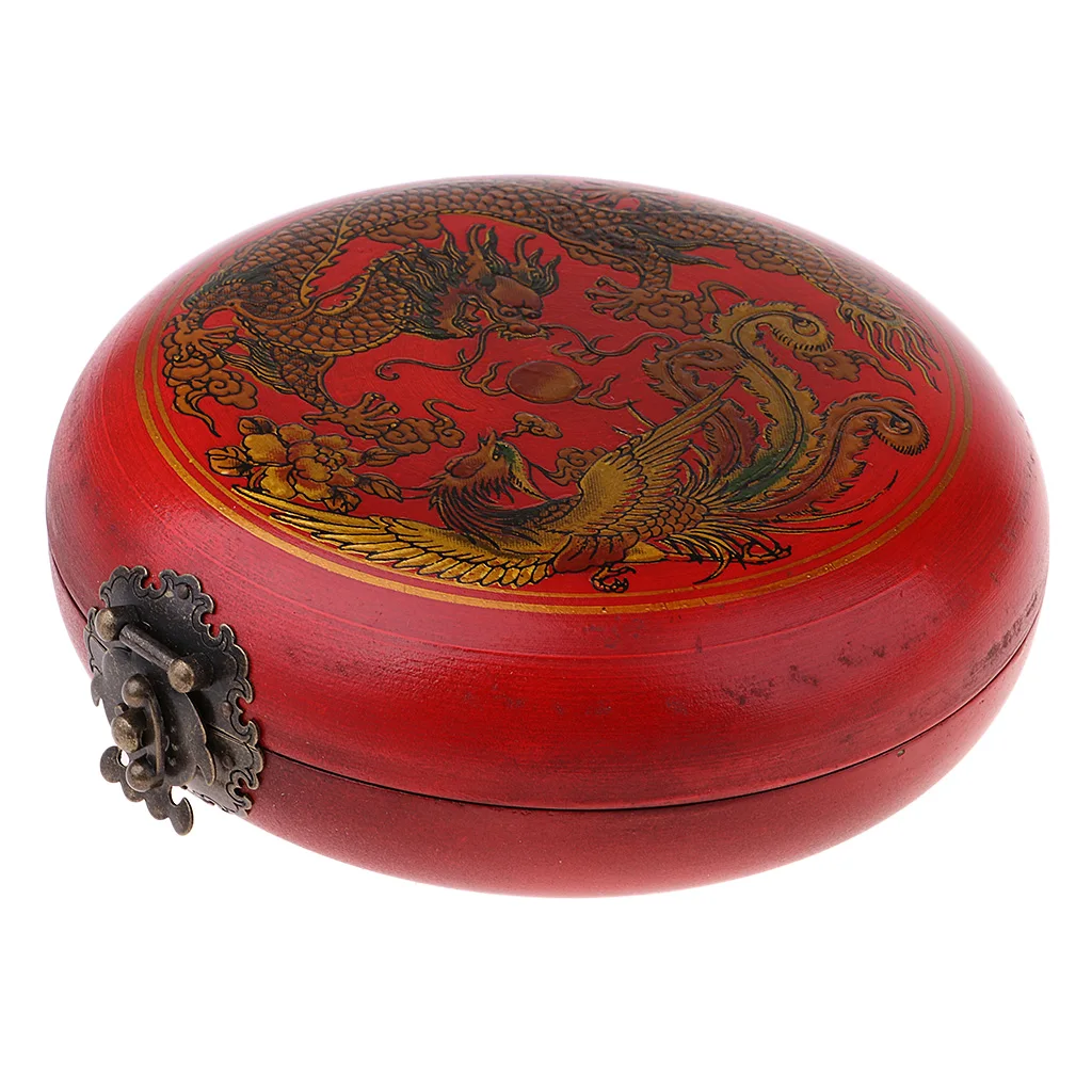 5 Inch Feng Shui Lo Luo Pan Tool Lucky Ancient Chinese Compass with Wood Box