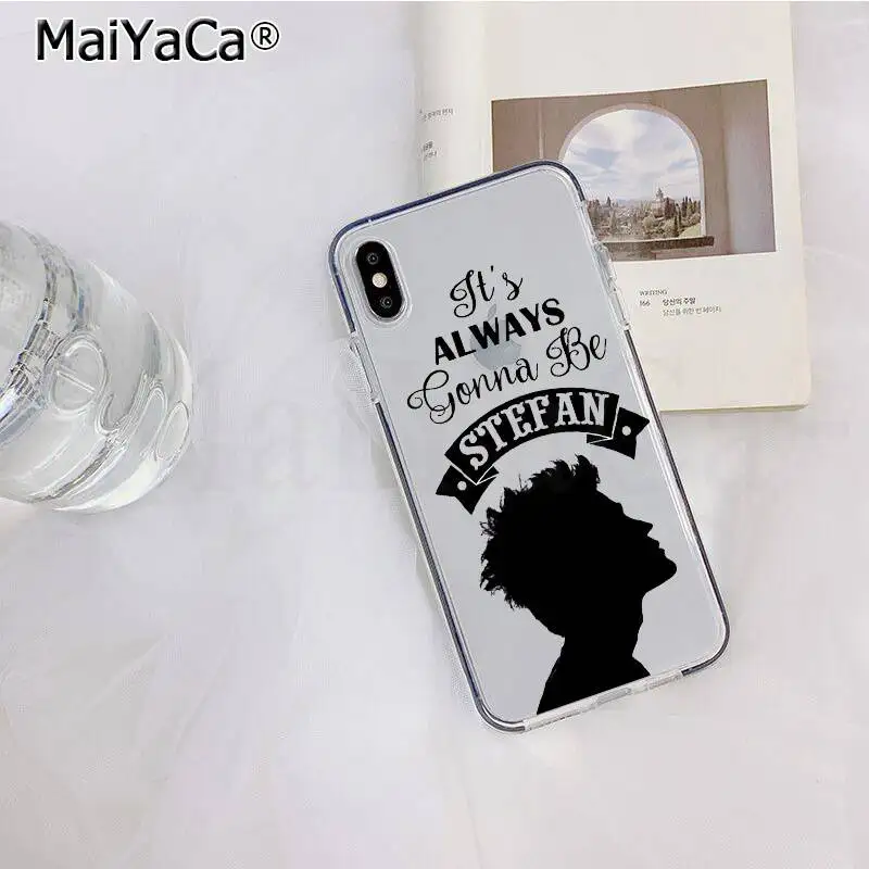 MaiYaCa The Vampire Diaries Stefan Damon Salvatore Phone Case for iphone 12 pro max SE 2020 11 pro XS 8 7 6 6S Plus X 5 5S SE XR