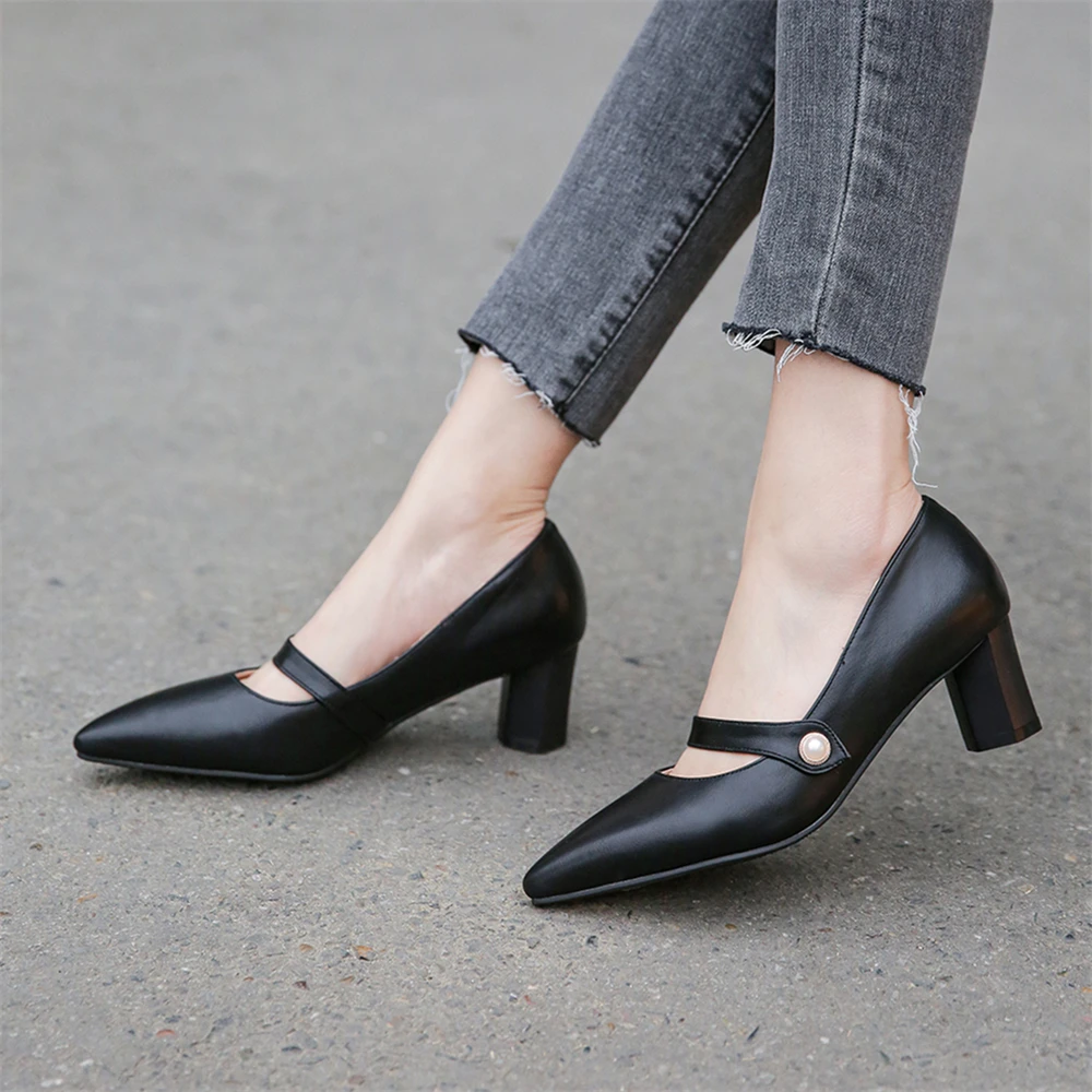 

Plus Size 34-48 New Fashion Pu Leather Pumps Party Women Shoes Sexy Women High Heel Shoes Spring Office Ladies Shoes Women Heels