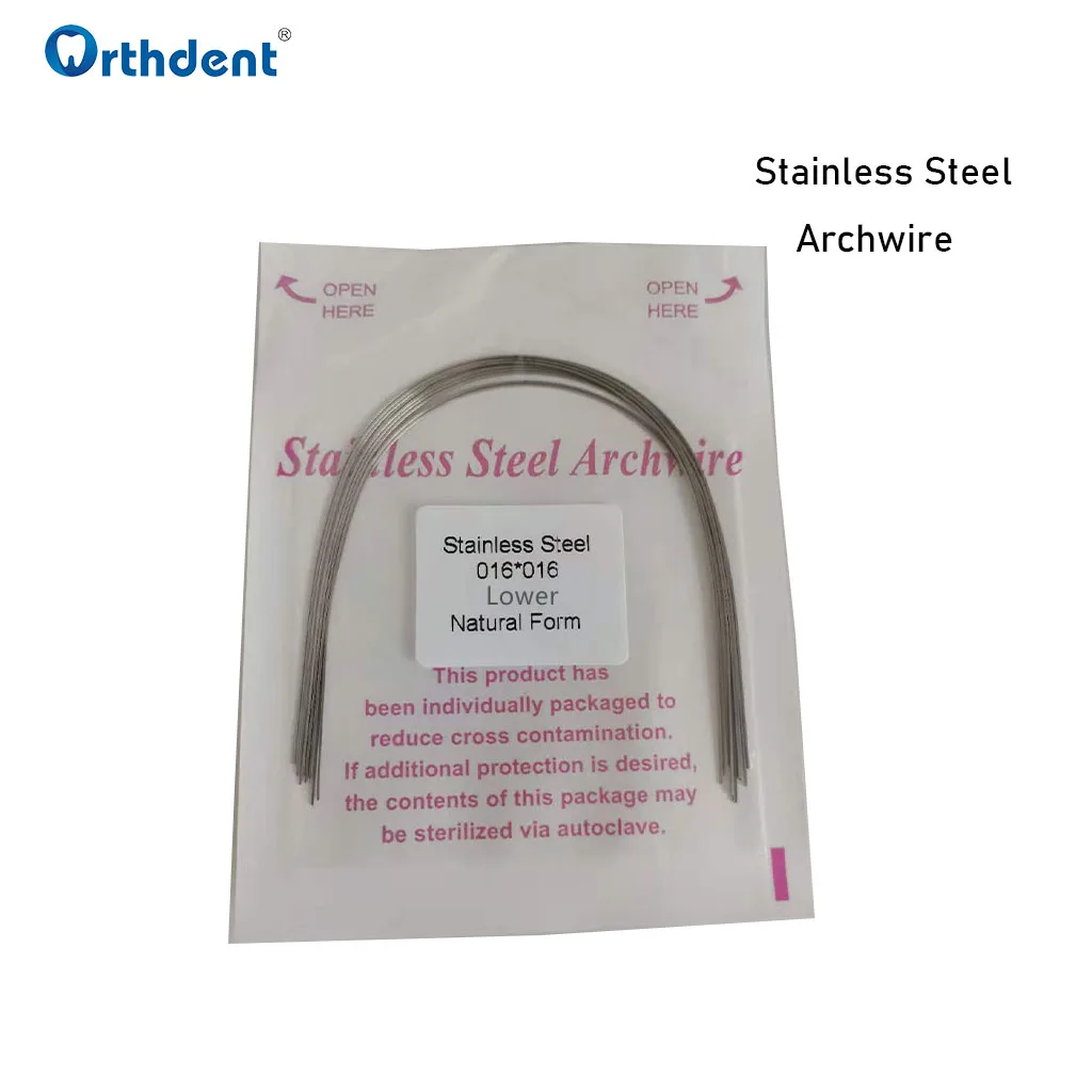 1 Pack Dental Stainless Steel Wires Natural Form Orthodontic Arc For Braces Rectangular Archwire Dentistry Teeth Therapy Tool