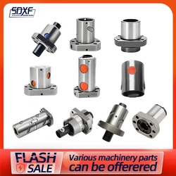 1pc Ball Nut SFU1204 1205 1210 1604 1605 1610 1616 SFS1620 Ball Screw Round Waist Metal Engraving Machine Accessories C7