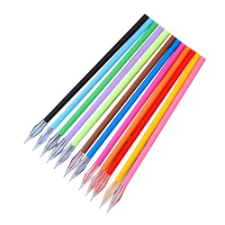 12 Pcs Diamond Head Factory Direct Creative Stationery Candy-color Gel Pen Refills for The Core 0.38mm 12 Color