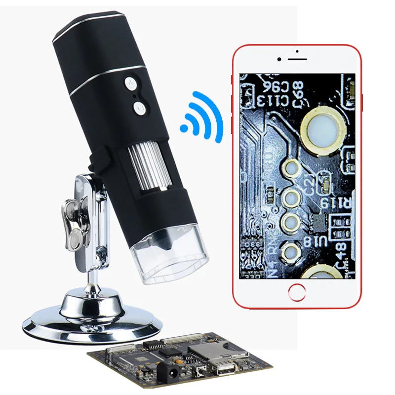 

WiFi Professional USB Digital Microscope 8 LED 2MP 1080P 50-1000X Electronic Endoscope Zoom Camera Magnifier Tools Otoscope