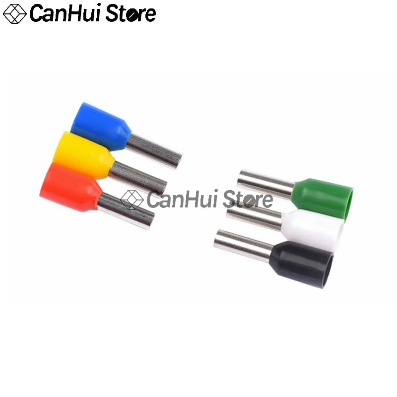 100pcs Insulated Ferrules Crimp Terminator cold pressed insulated terminal VE0508 E7508 E1008 E1508 E2508 E4009 E4012 E6012