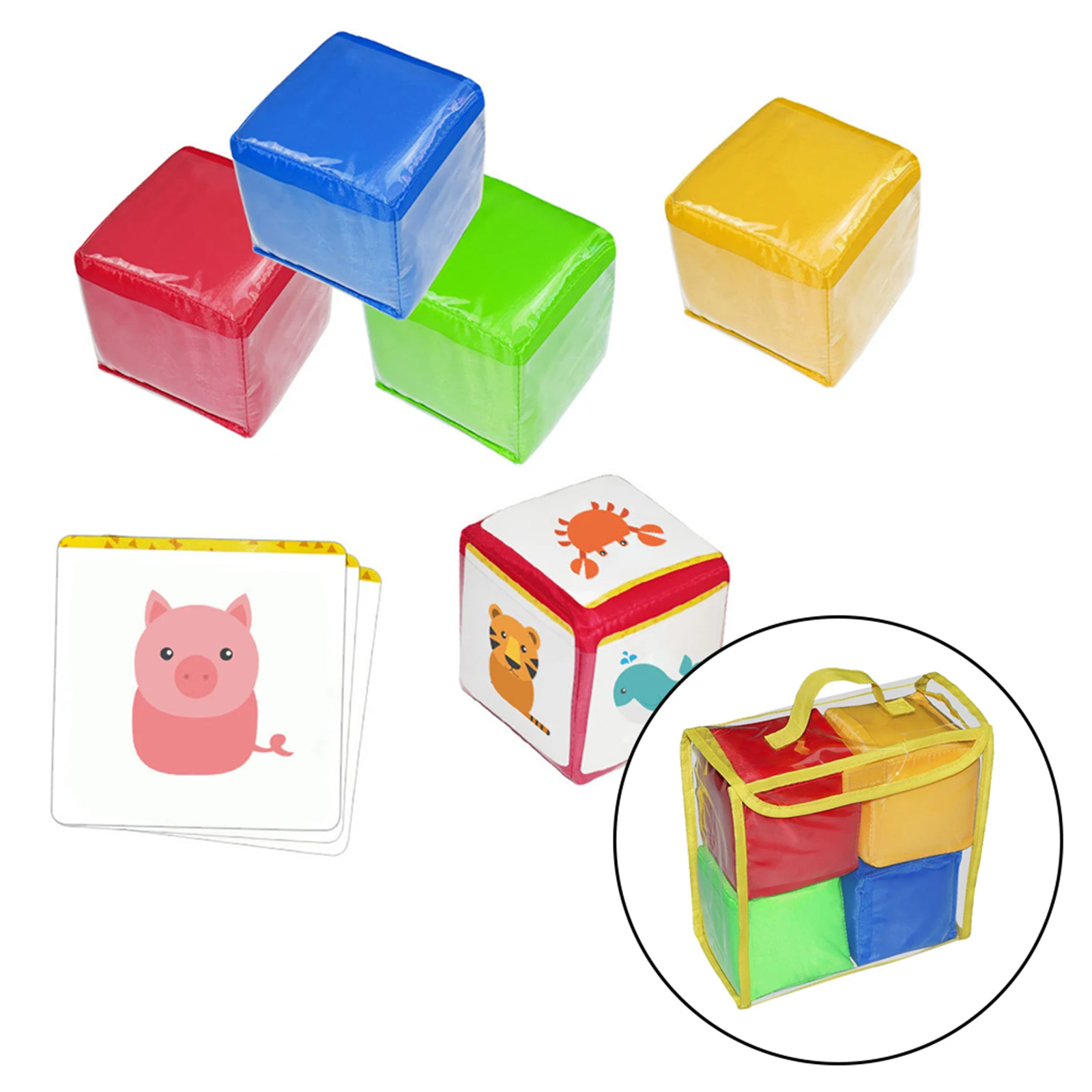 Set of 23//4 Playing Game Dices Foam Cubes Foam Learning Dice Customizable Learning Cubes 4inch Board Games