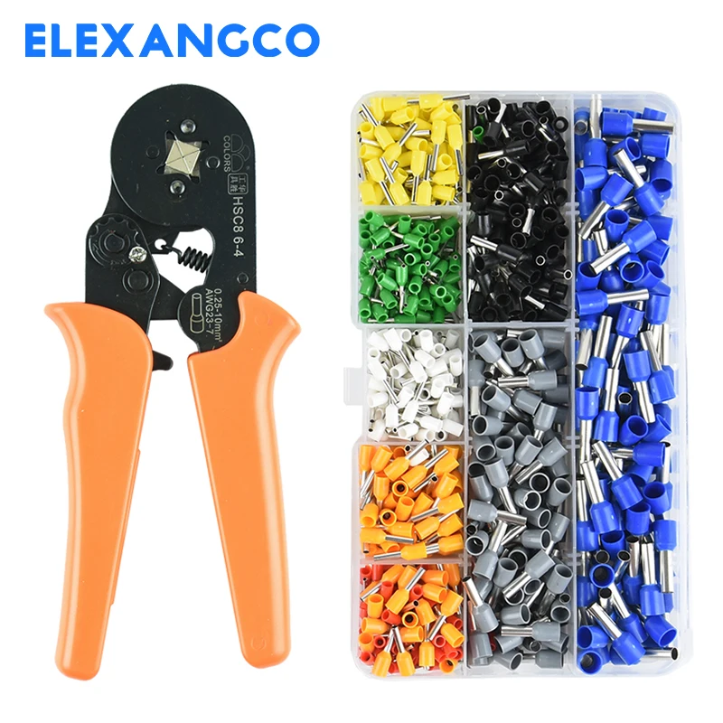 800-teiliges EV-Kabelendhülsen-Set mit Crimpzange 0,5-6mm² Isoliertes Kaltpressklemmen-Set – Detail 7