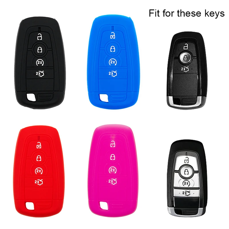 Remote Key 4 Buttons Silicone Folding Flip Automobile Keys Protector Car Key Cover Case Protector Car Key Rubber Shell