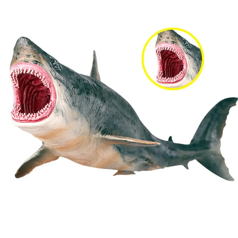 Sea Life Megalodon Model Action Figure PVC Ocean Animal Educational Learning Toy For Kid Gift