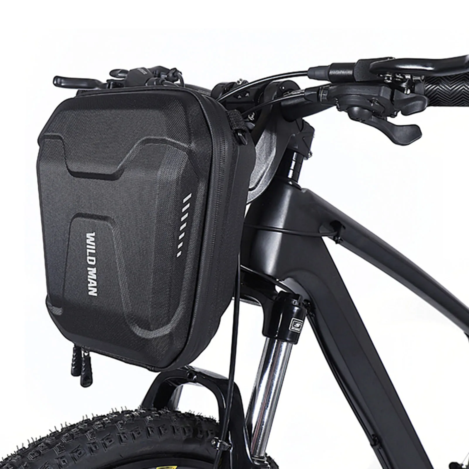 Bike Handlebar Bag 3L Bicycle Front Frame Bag Reflective Waterproof MTB BIke Front Tube Basket Pack For Cycling Bike Accessories