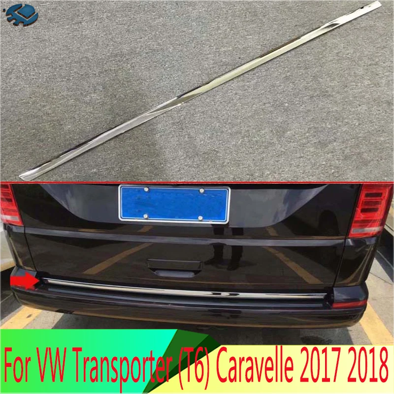 For VW Volkswagen Transporter (T6) Caravelle 2017-2022 ABS Chrome Tail Gate Door Down Cover Trim