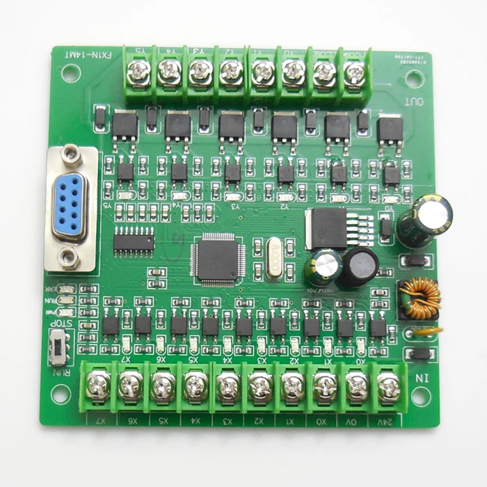 Plc Industrial Control Board FX1N-14MR / 14MT Board Type Simple Programmable Three Micro-link PLC Controller