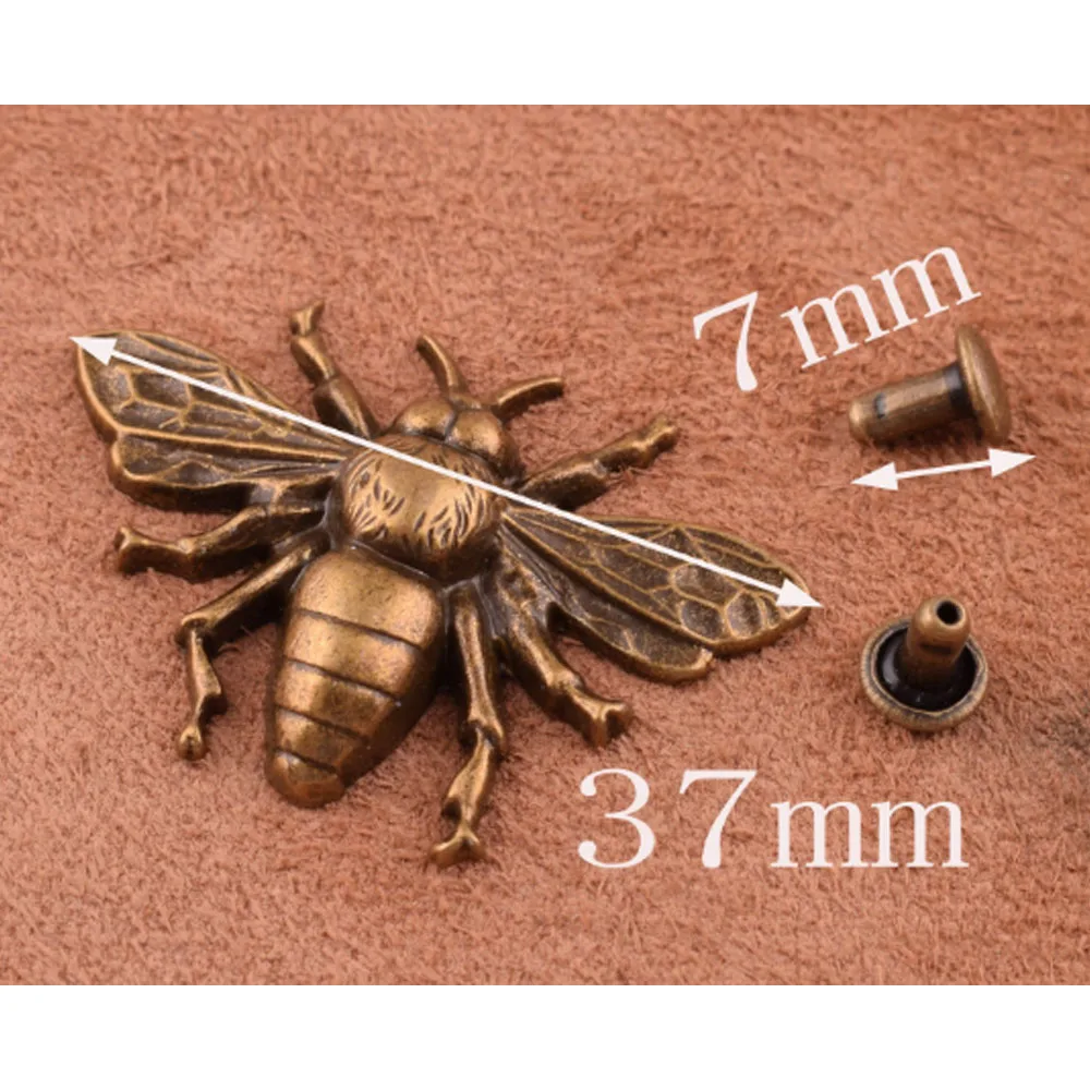 15 Pcs Metal Bee Rivets Charm Hook Clasps Sewing Garment Rivets Decorated Sew On Sewing Supplies for Bags Shoes